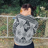 Cropped Style - Woven Jacket (B&W)